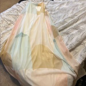 Pastel maxi dress. NWT